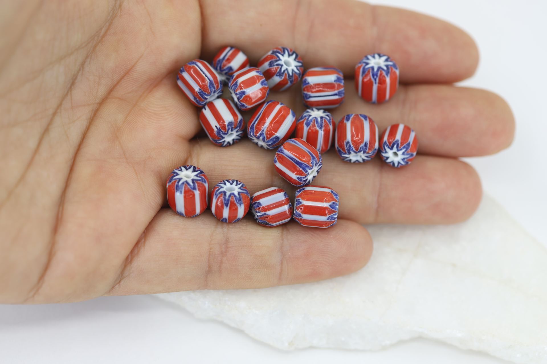 red-barrel-ethnic-glass-beads
