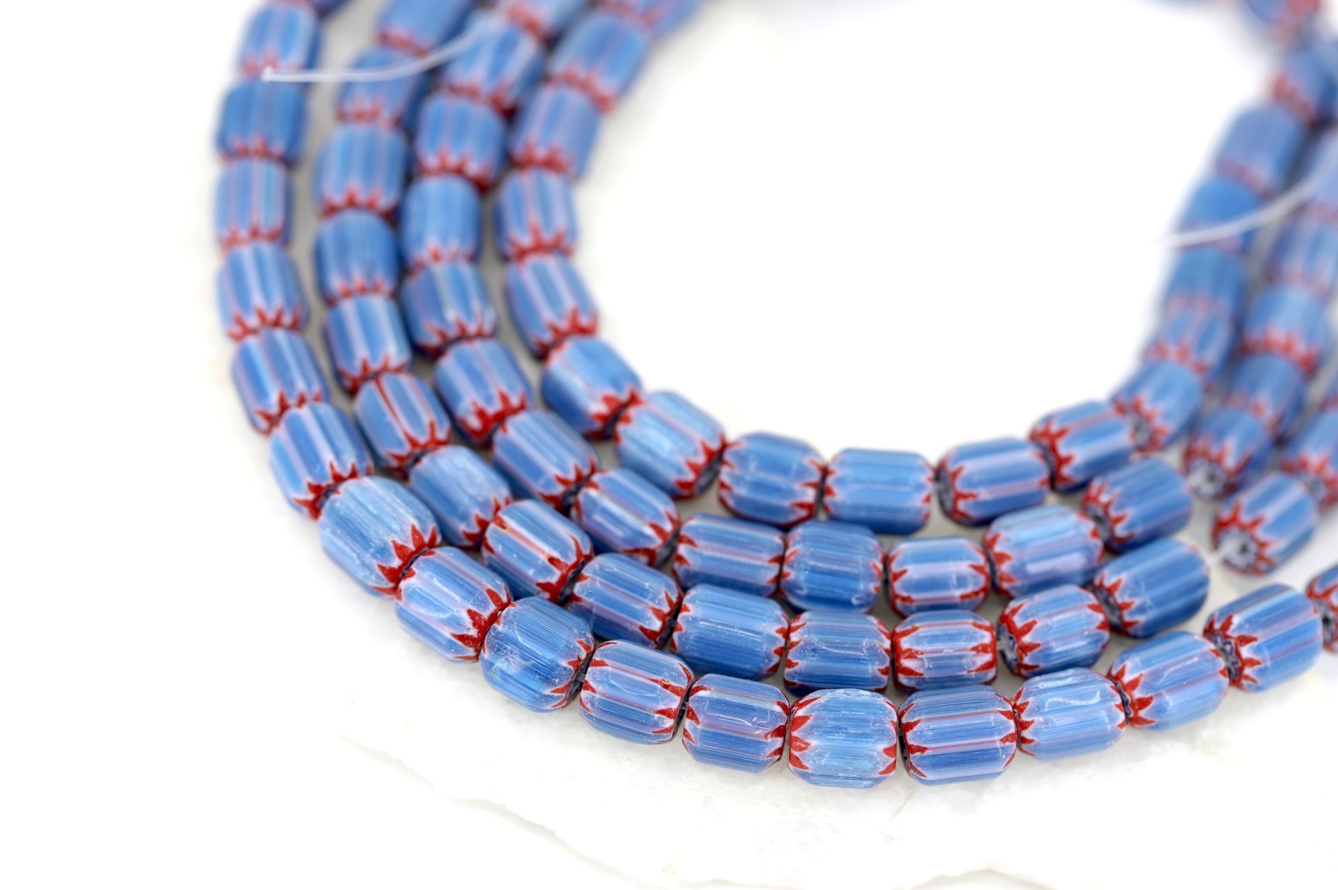 8mm-blue-chevron-glass-beads-barrel