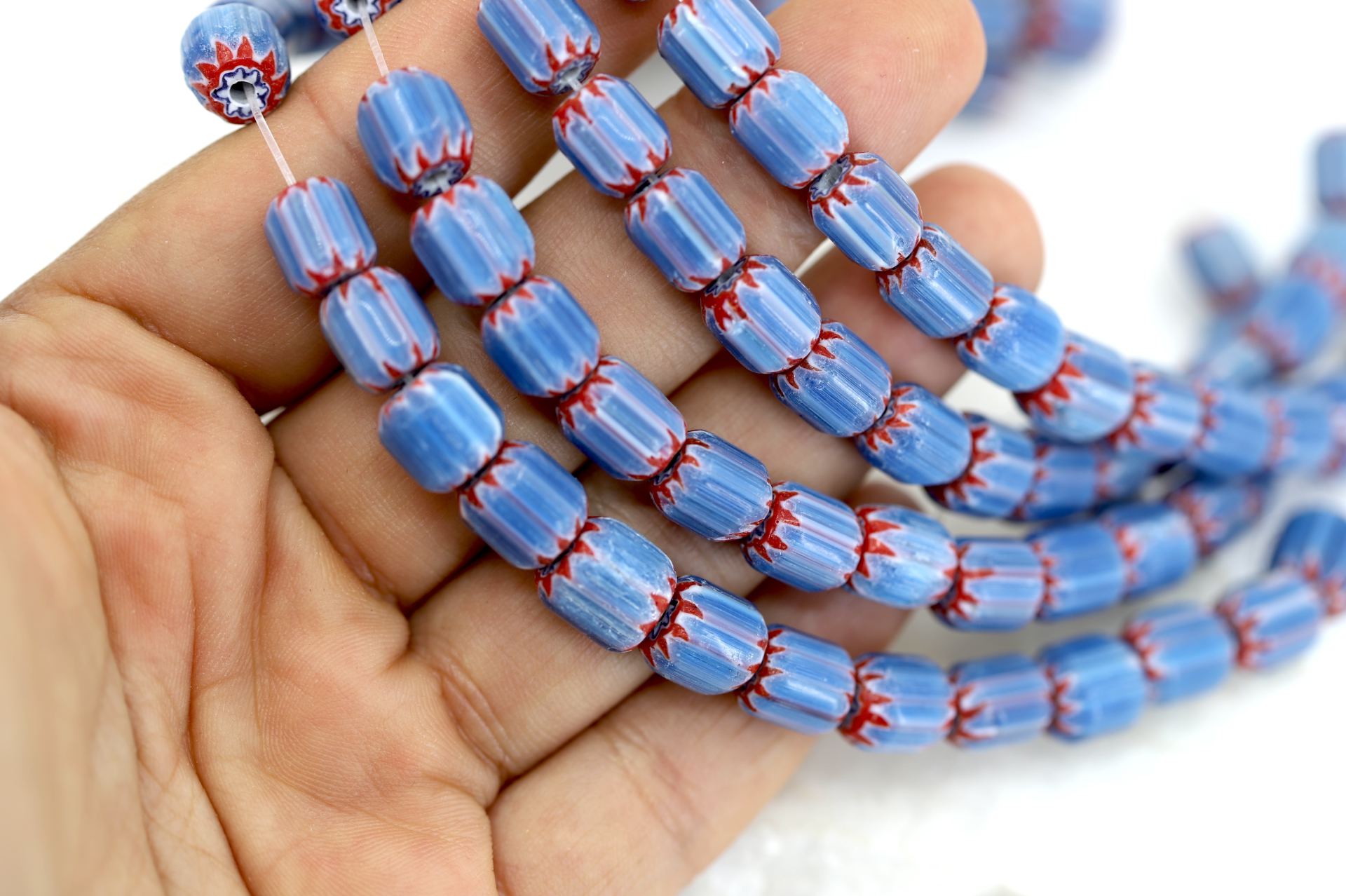 8mm-blue-ethnic-glass-beads-chunky