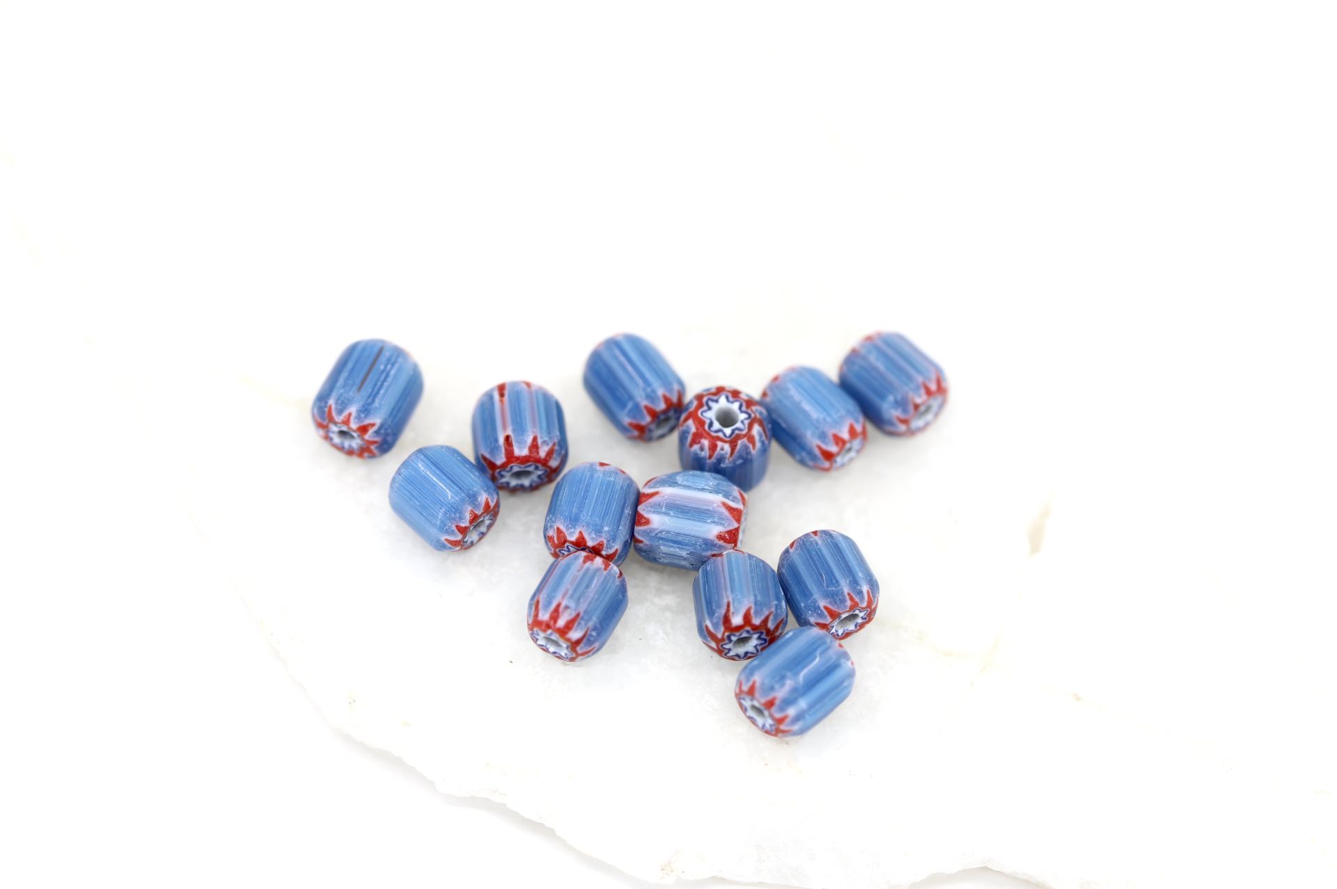 8mm-blue-chevron-lampwork-beads