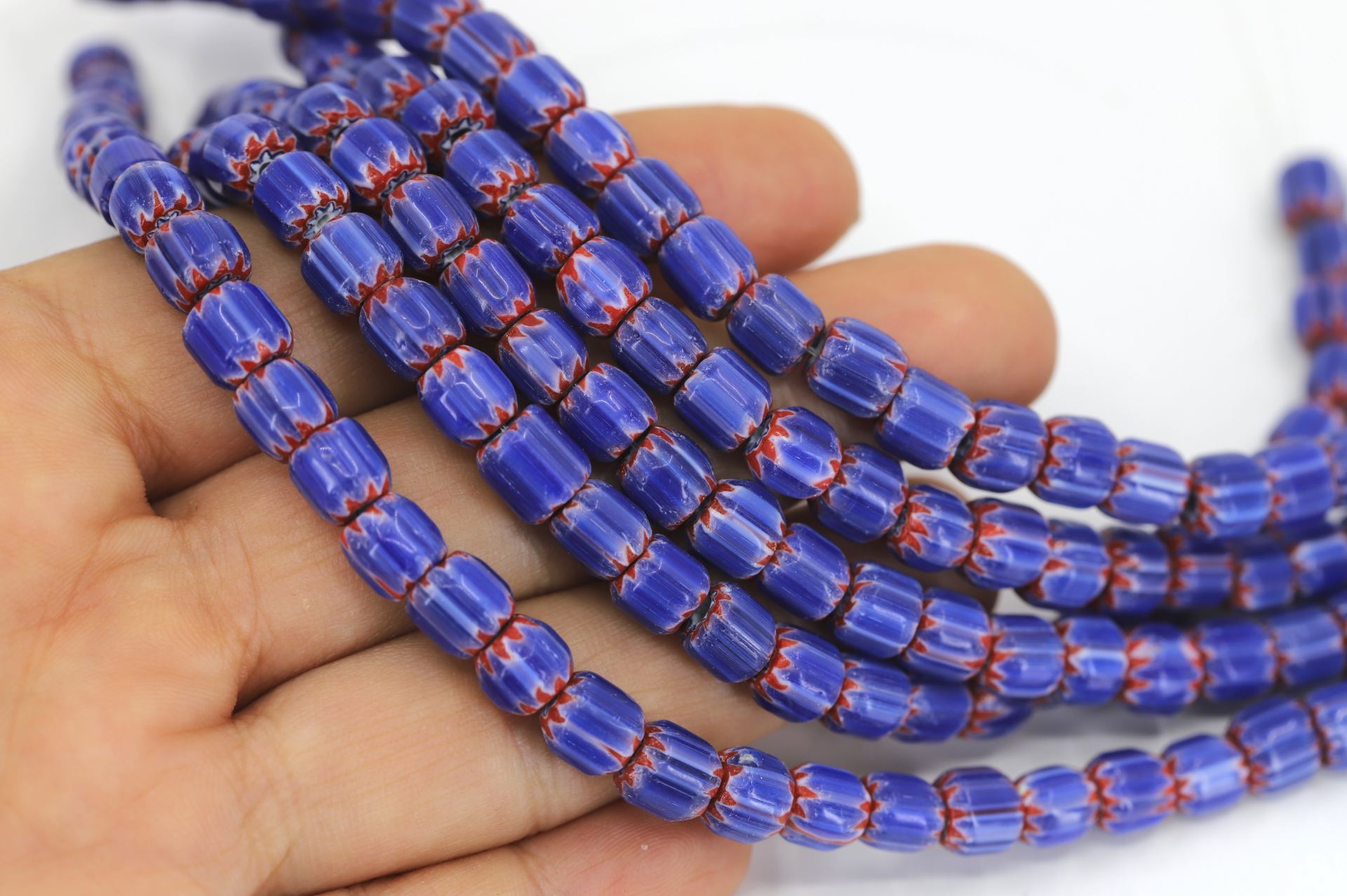 6mm-ethnic-blue-glass-beads-barrel