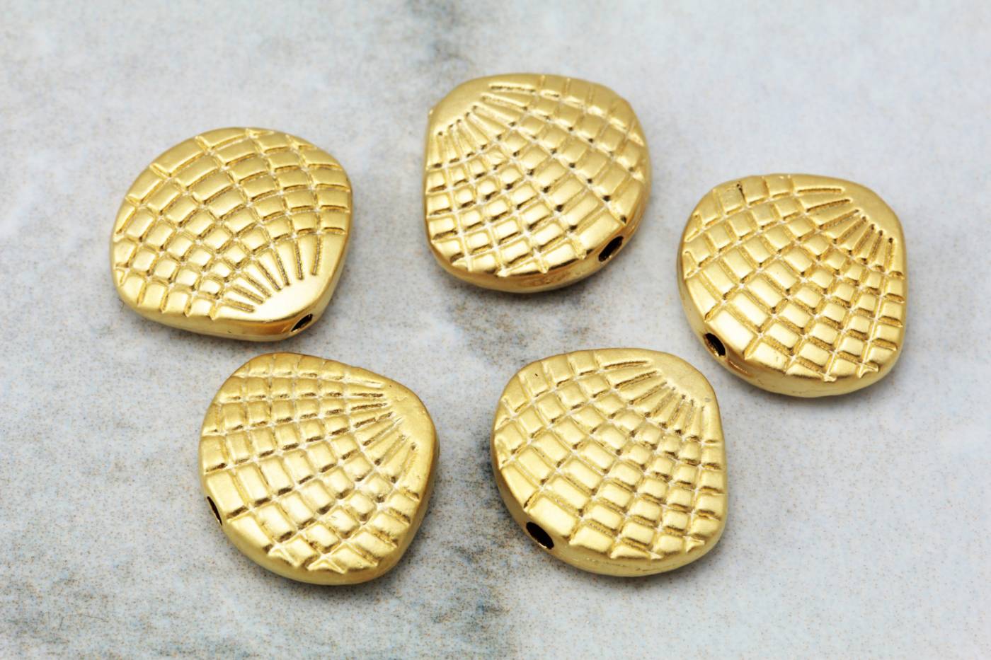 gold-plated-metal-shell-charm-findings