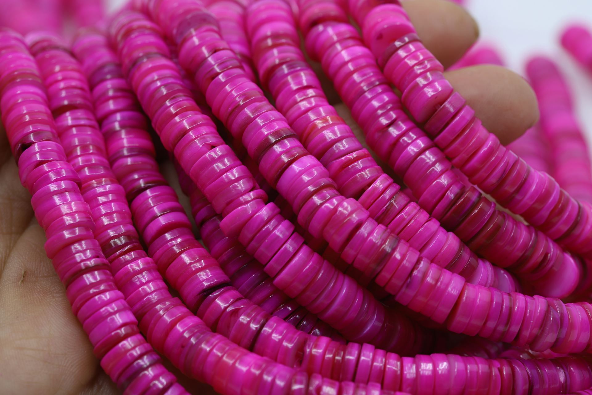 8mm-fuchsia-shell-beads-jewelry-making