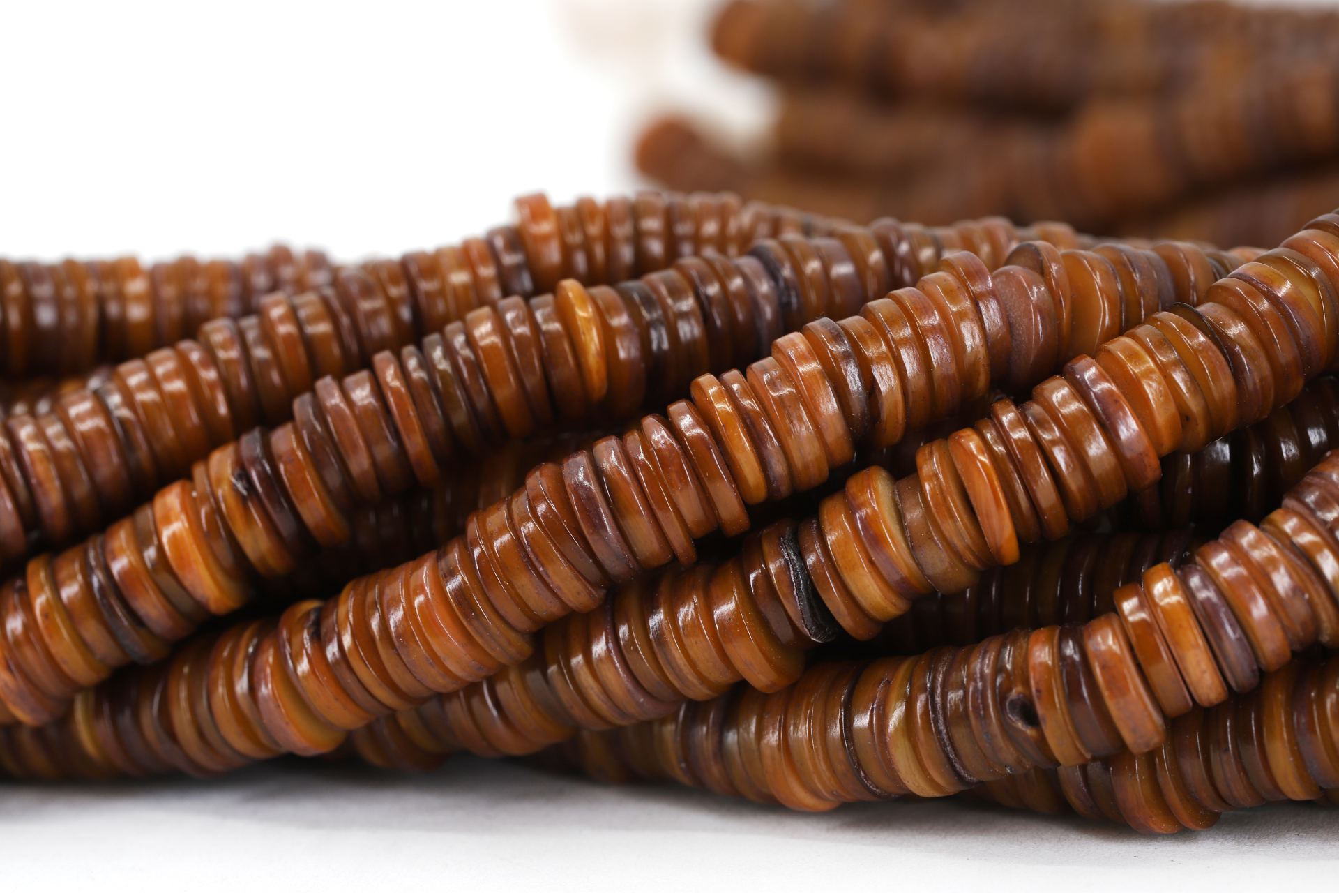 8mm-brown-natural-shell-beads-strand