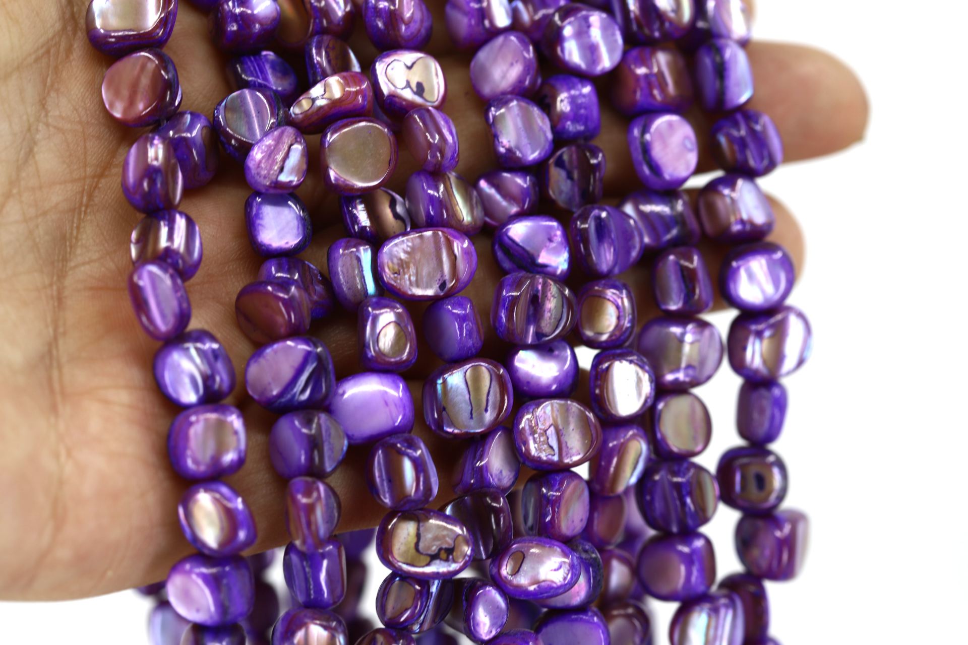 8mm-purple-asymmetric-shell-beads-strand