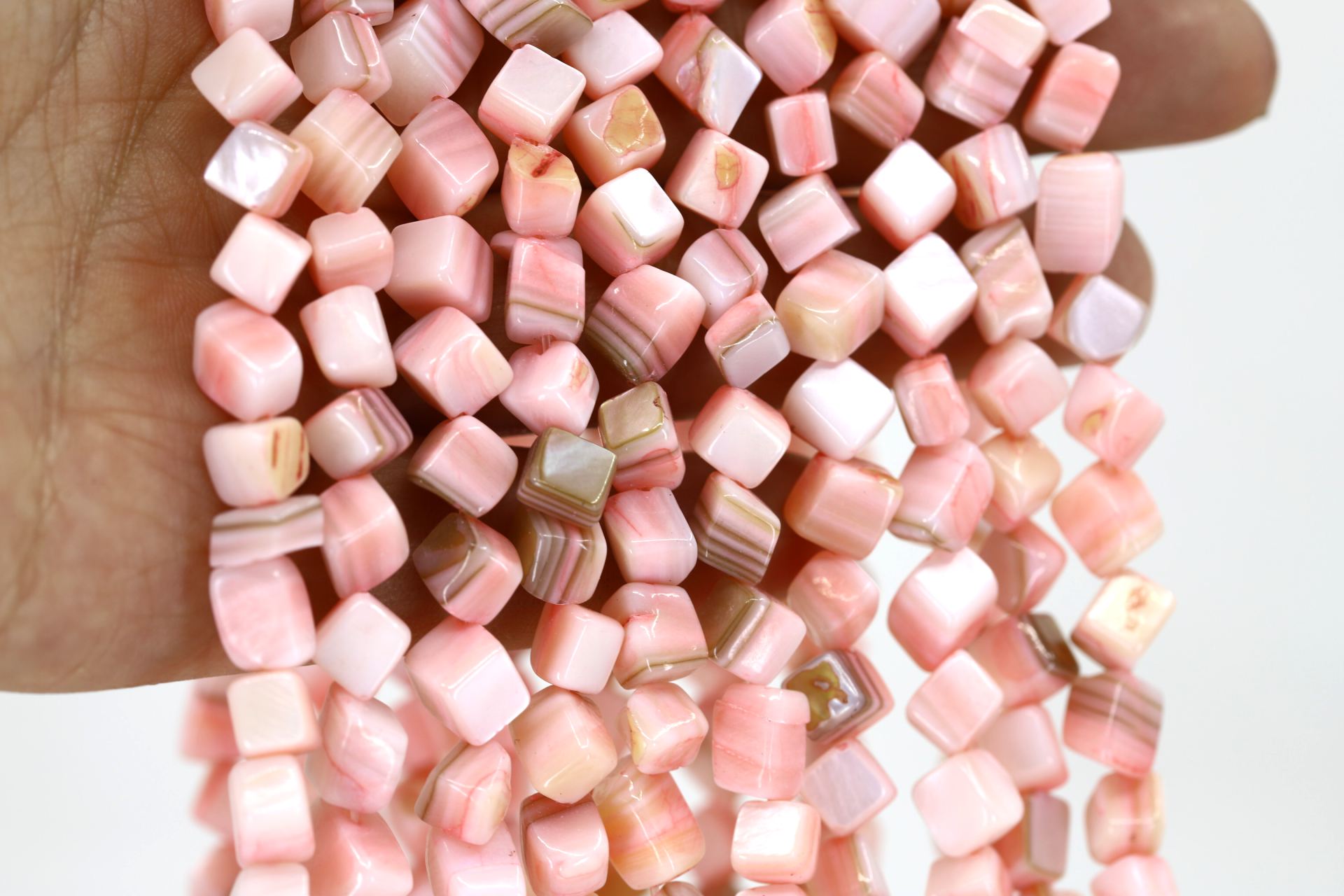 8mm-pink-pyramid-shell-beads-strand