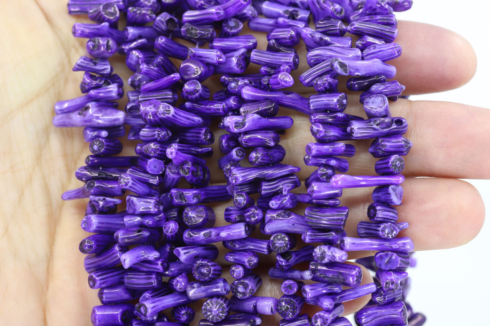 purple-coral-spike-jewelry-making
