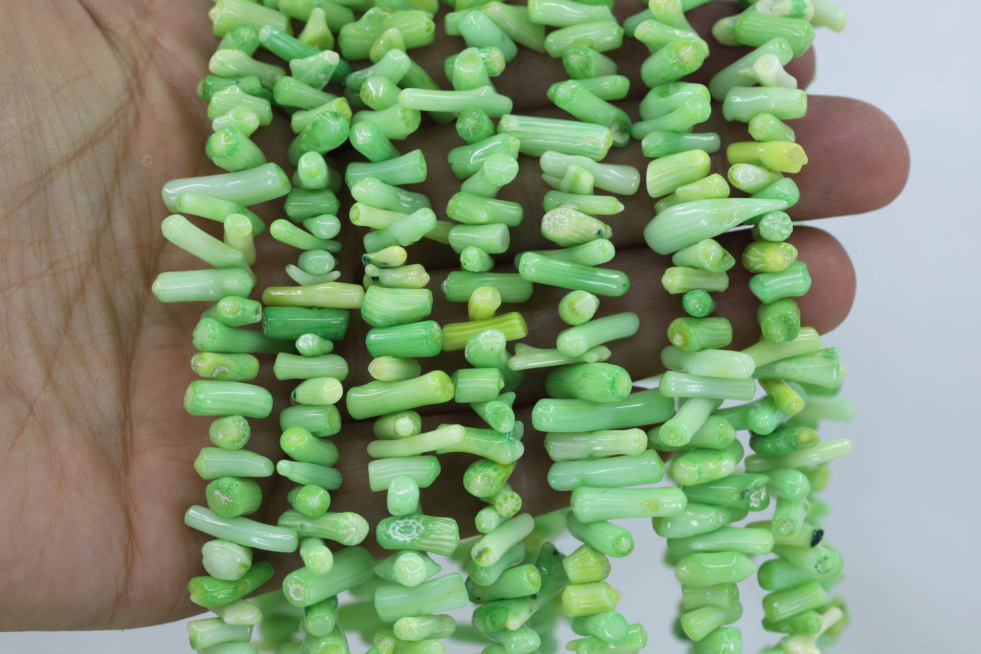 light-green-coral-spike-jewelry-making