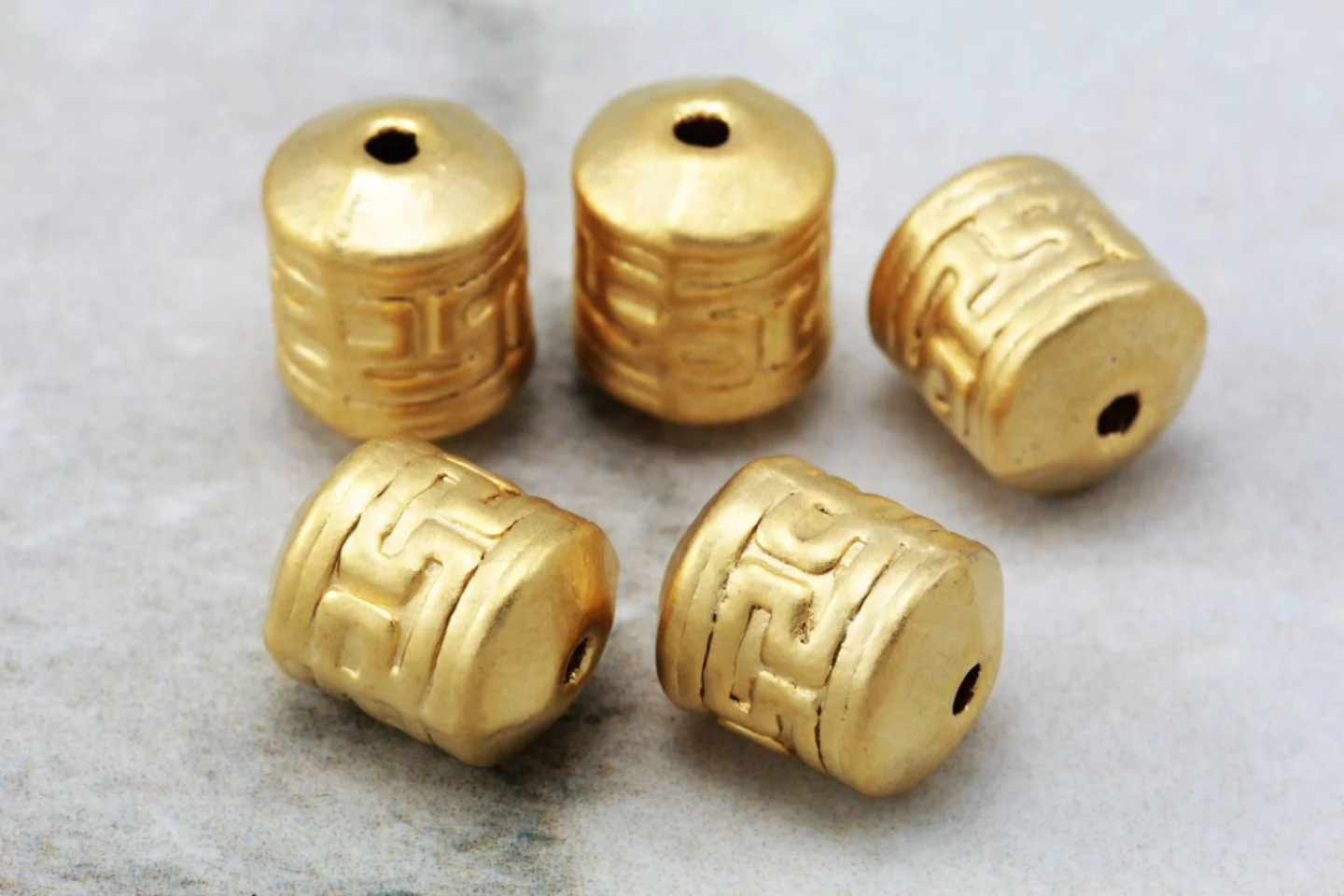 gold-tribal-barrel-jewelry-charm-finding.