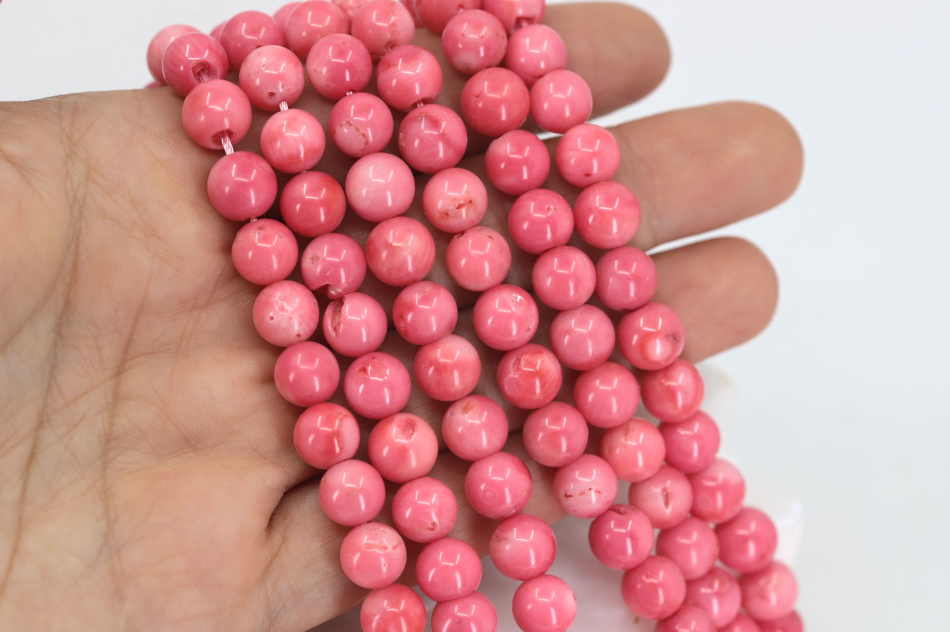 8mm-gemstone-natural-coral-beads-strand
