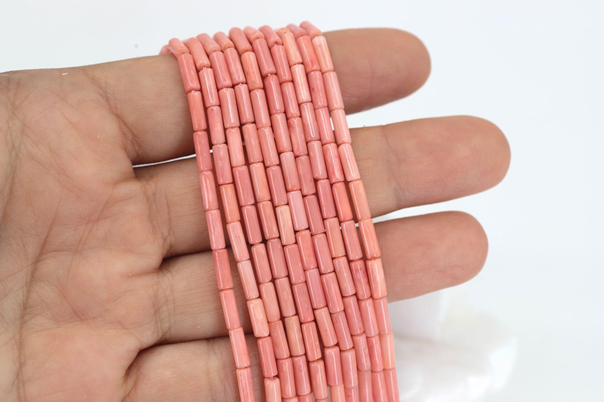 mini-tube-beads-coral-strand-pink