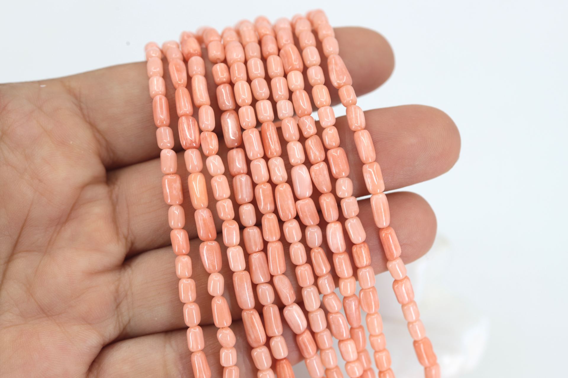 small-pebble-nugget-beads-coral