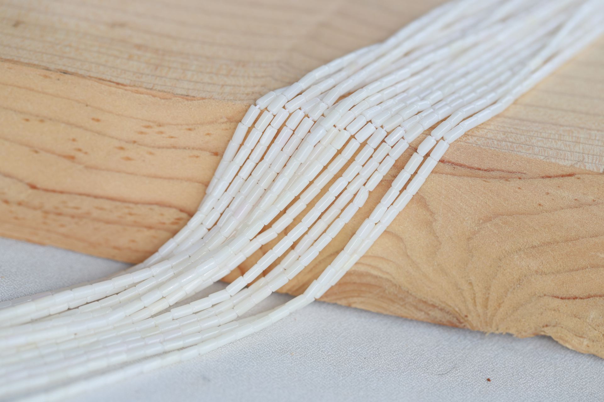 white-mini-tube-coral-beads-strand