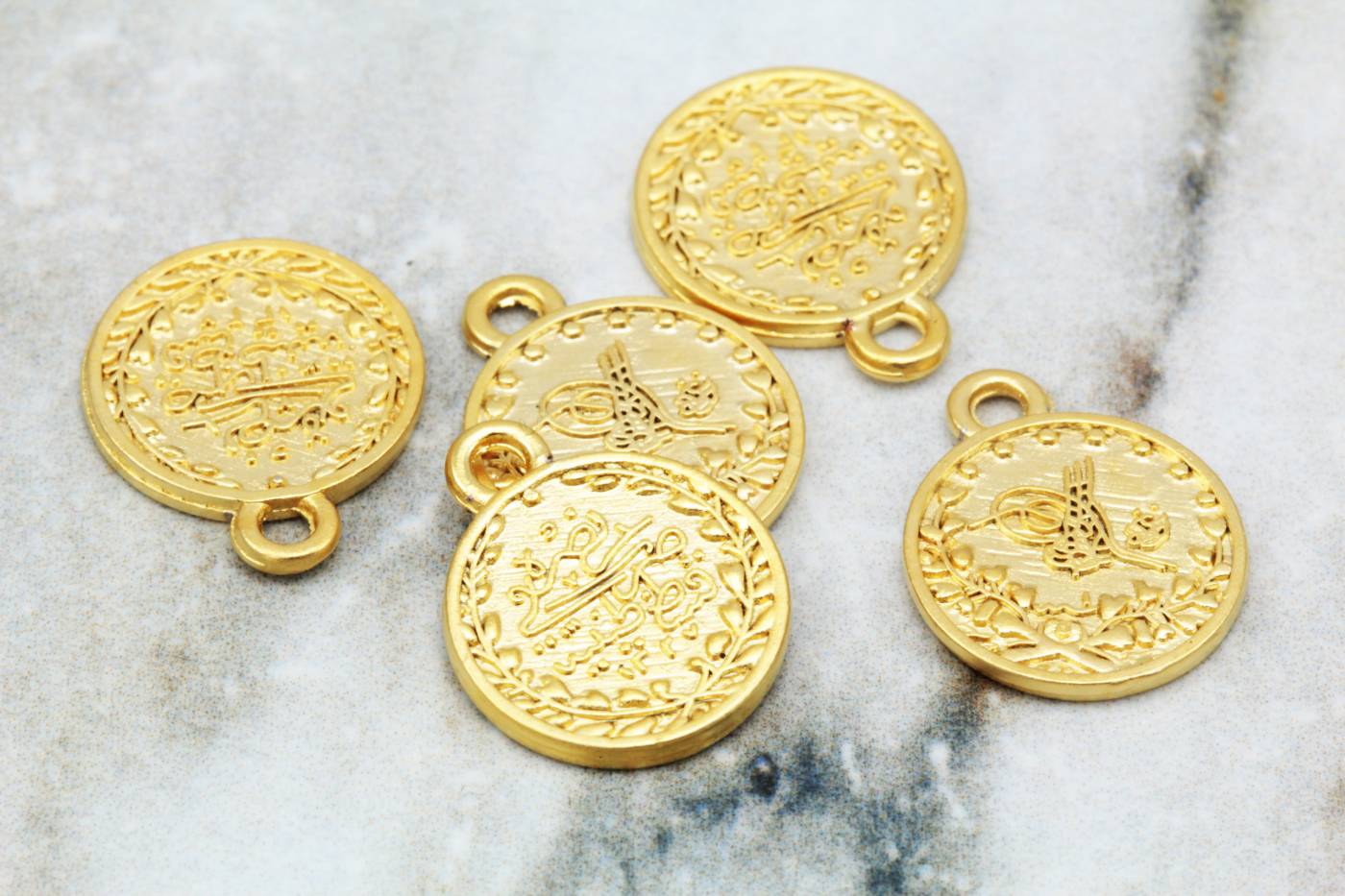 gold-metal-ottoman-sign-coin-pendants