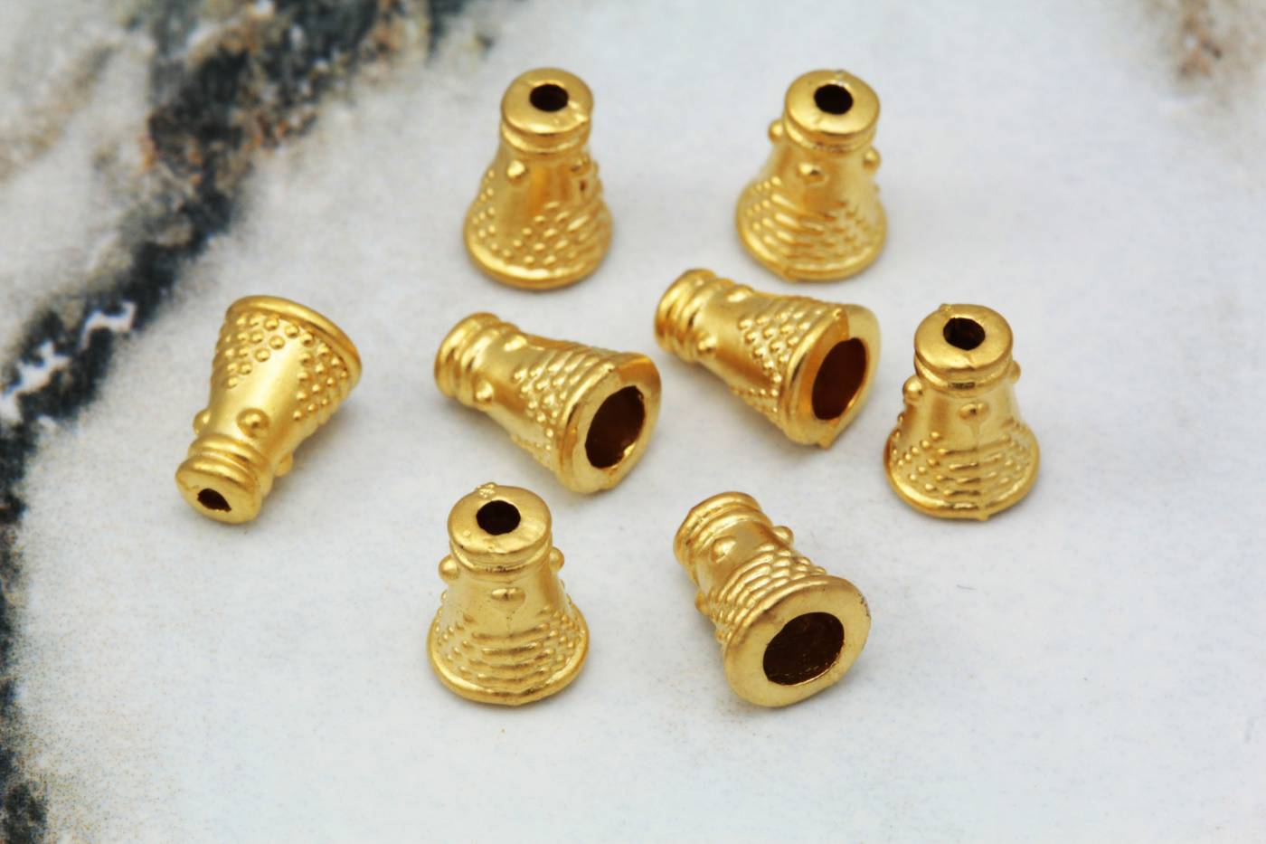 gold-mini-cone-metal-bead-cap-findings