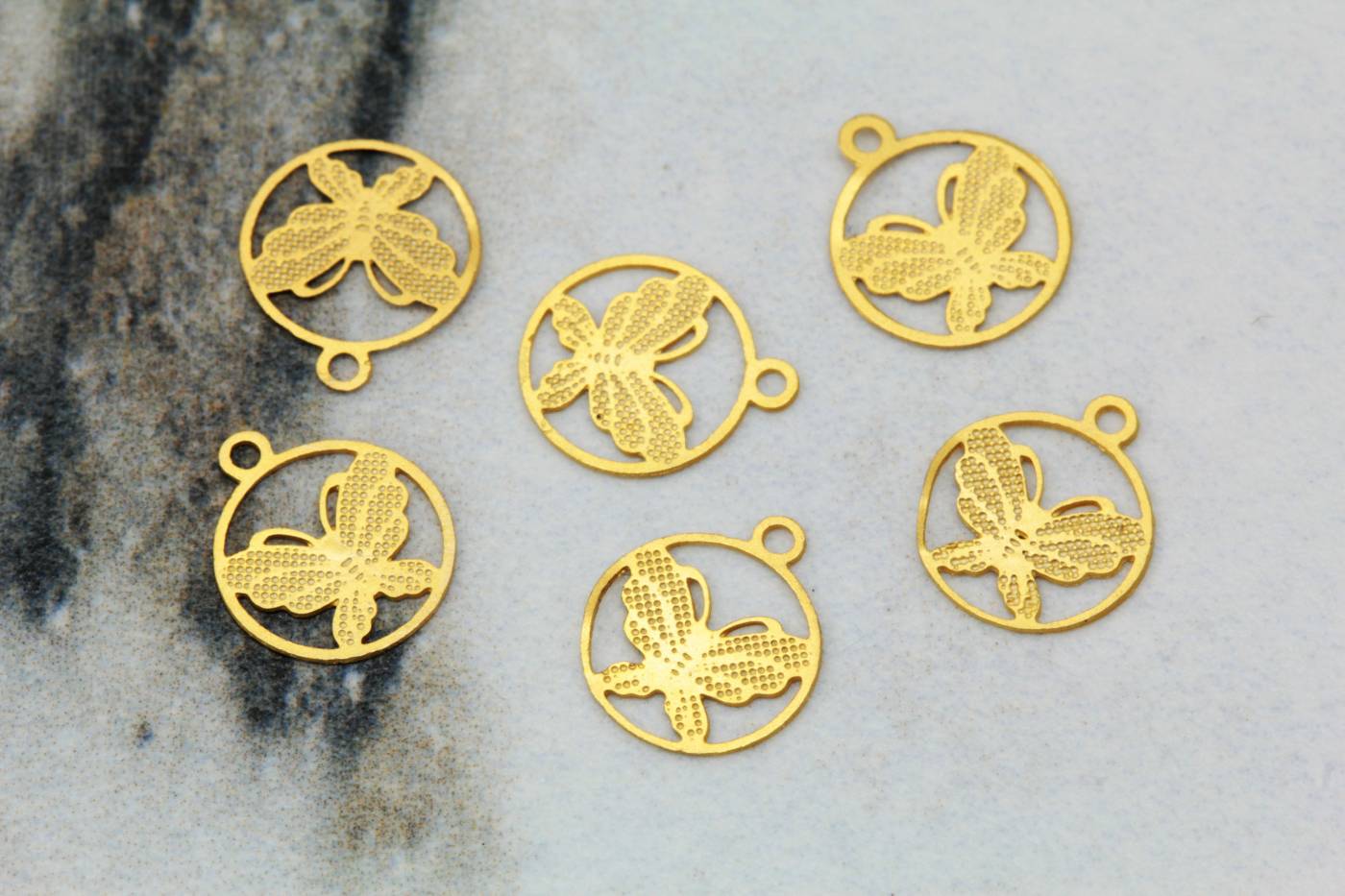 gold-metal-brass-tiny-butterfly-pendants
