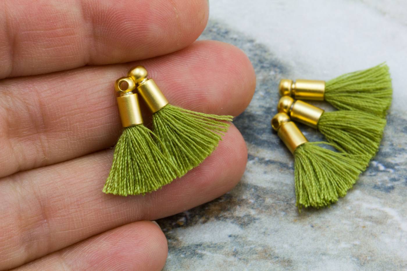 2cm-light-armygreen-cotton-mini-tassels