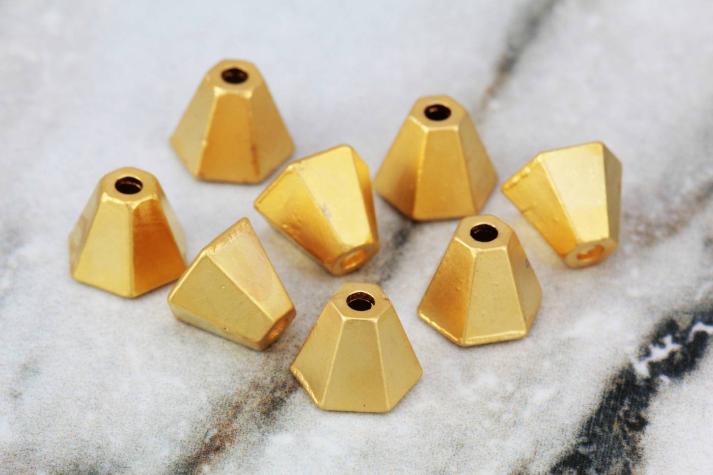 gold-cone-shape-metal-bead-caps