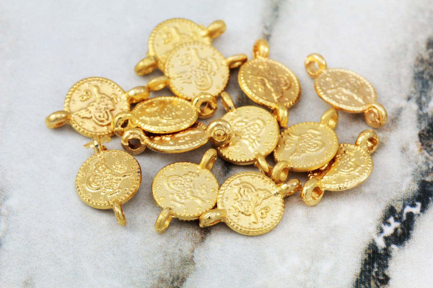 gold-plated-metal-old-coin-charm-finding