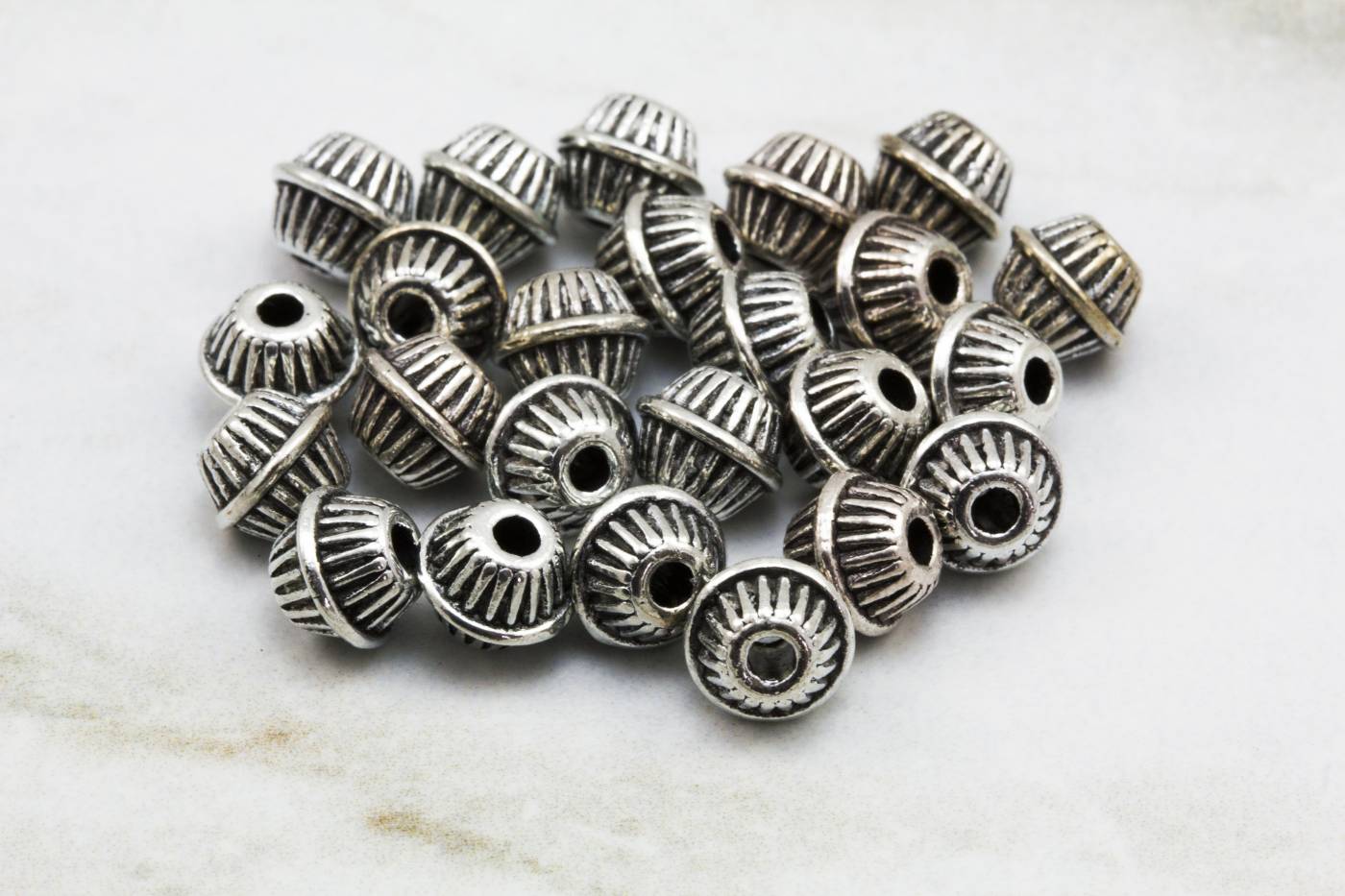 metal-bicone-shape-silver-bead-spacers