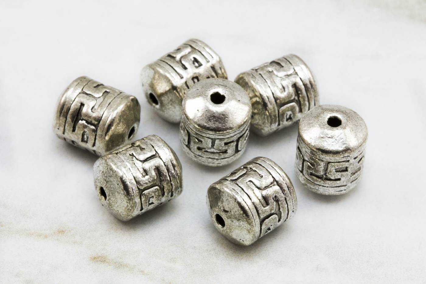 tribal-metal-barrel-drum-bead-charms