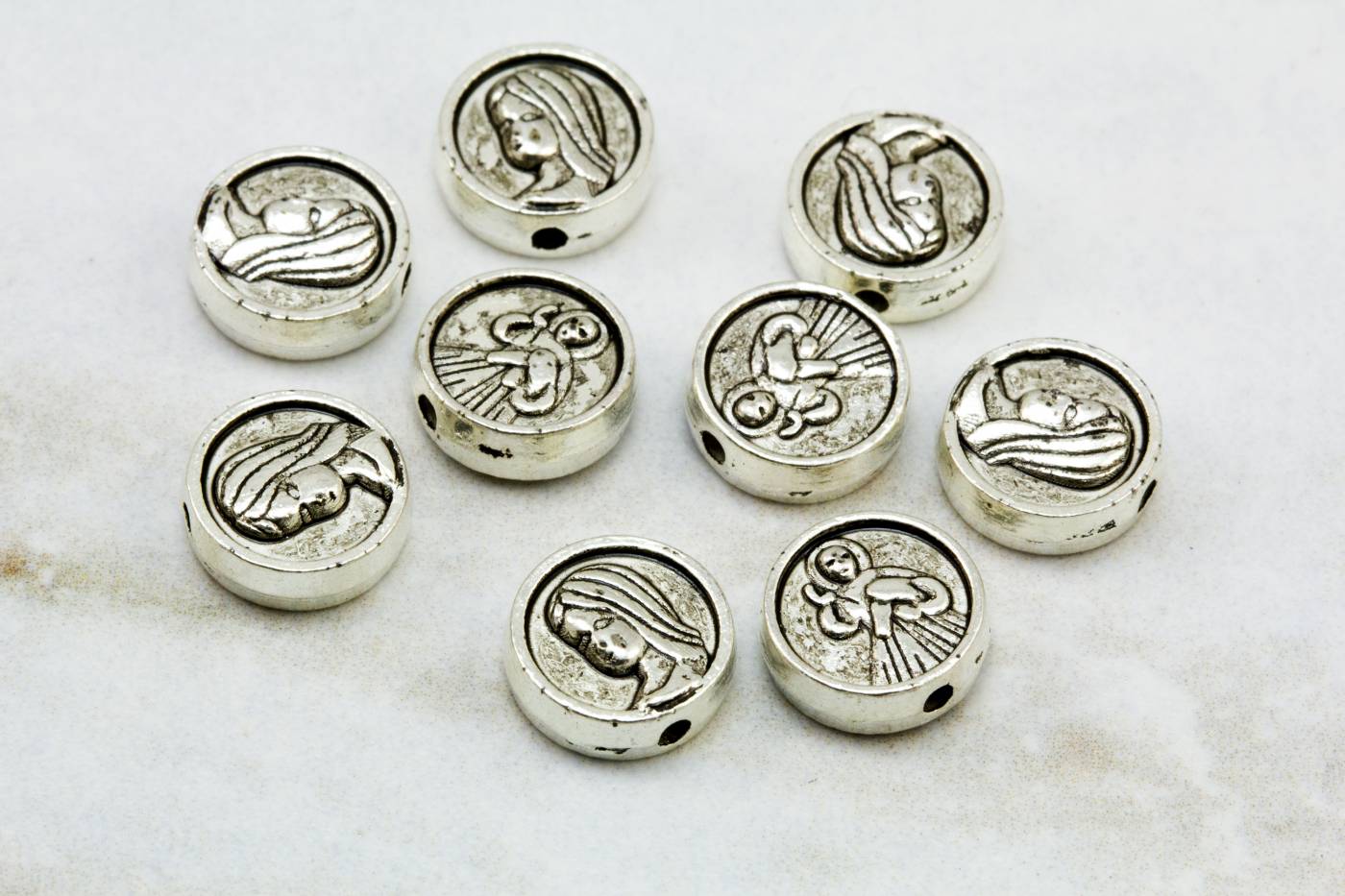 virgin-mary-silver-metal-charms