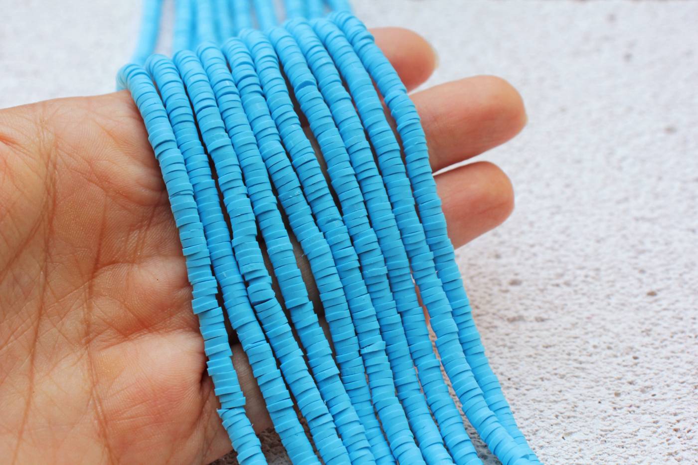 turquoise-heishi-disc-beads-surfer-beads